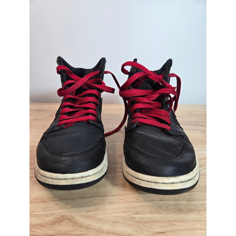 Nike Air Jordan 1 Retro High OG GS Black Satin Gym Red 575441-060 Size 6.5Y